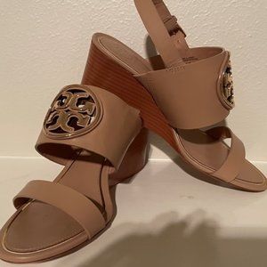 Spring Sale!!!   Tory Burch Miller Gold Emblem Sandal